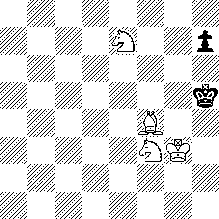 8/4N2p/8/7k/5B2/5NK1/8/8