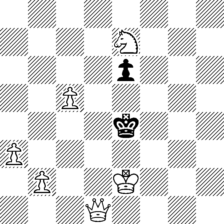 8/4N3/4p3/2P5/4k3/P7/1P2K3/3Q4