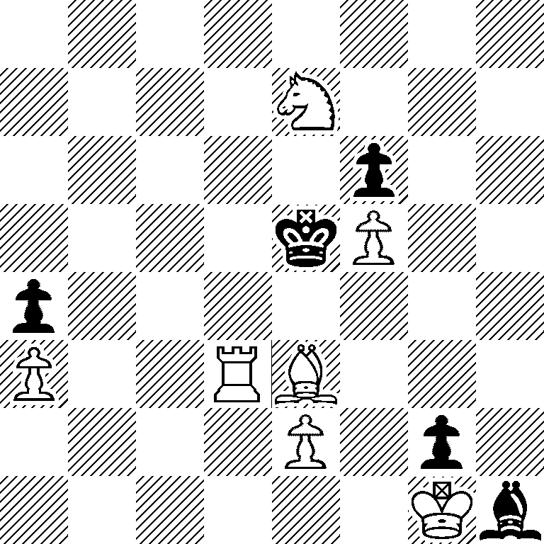 8/4N3/5p2/4kP2/p7/P2RB3/4P1p1/6Kb