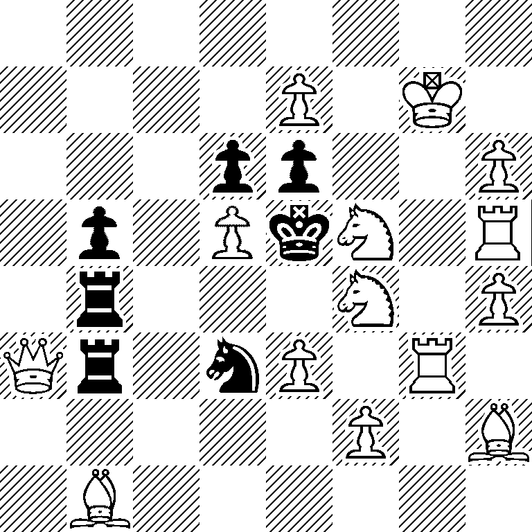 8/4P1K1/3pp2P/1p1PkN1R/1r3N1P/Qr1nP1R1/5P1B/1B6