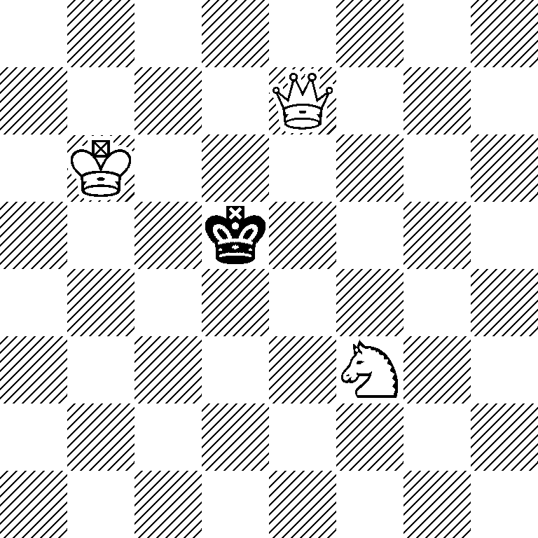 8/4Q3/1K6/3k4/8/5N2/8/8