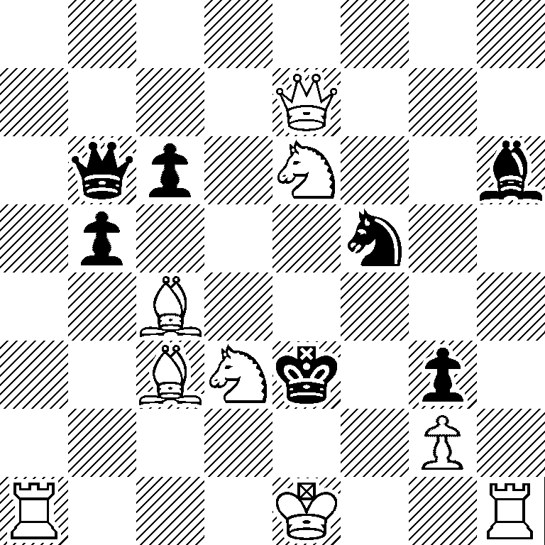 8/4Q3/1qp1N2b/1p3n2/2B5/2BNk1p1/6P1/R3K2R