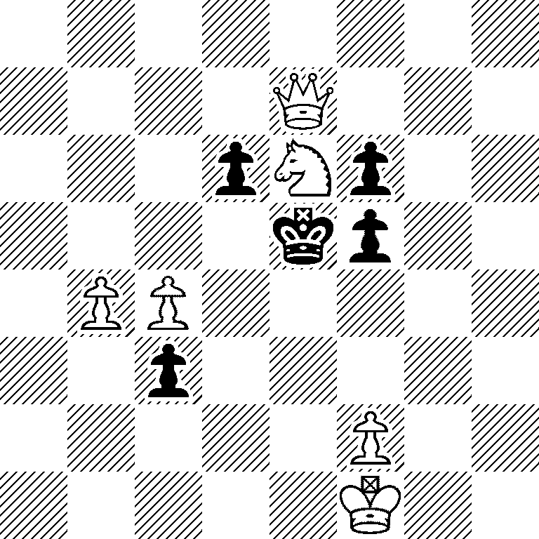 8/4Q3/3pNp2/4kp2/1PP5/2p5/5P2/5K2