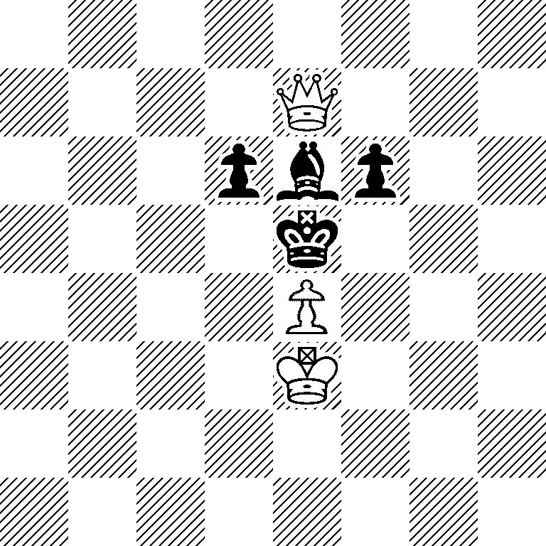 8/4Q3/3pbp2/4k3/4P3/4K3/8/8