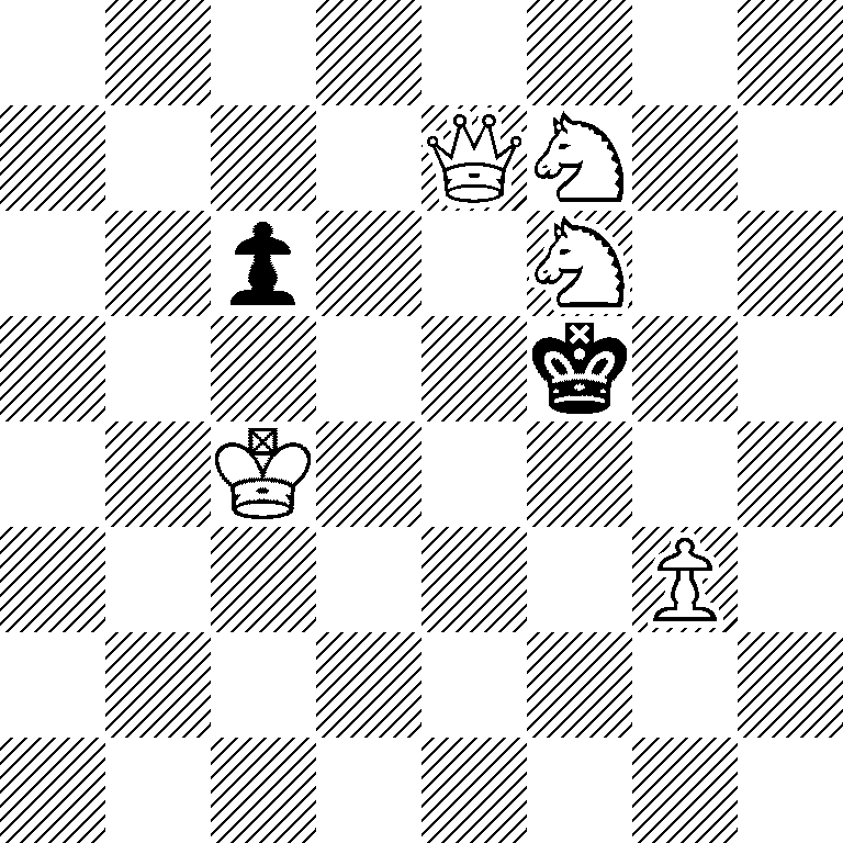 8/4QN2/2p2N2/5k2/2K5/6P1/8/8