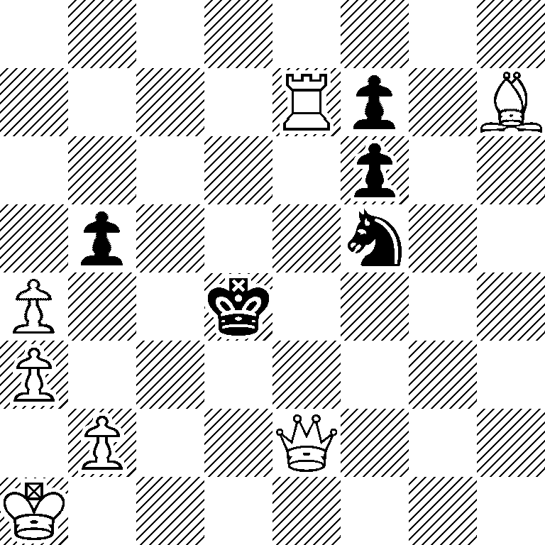 8/4Rp1B/5p2/1p3n2/P2k4/P7/1P2Q3/K7