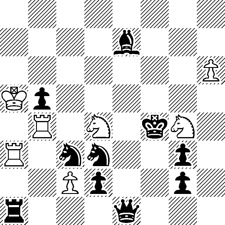 8/4b3/7P/Kp6/1R1S1kS1/R1ss2p1/2Pp2p1/r3q3