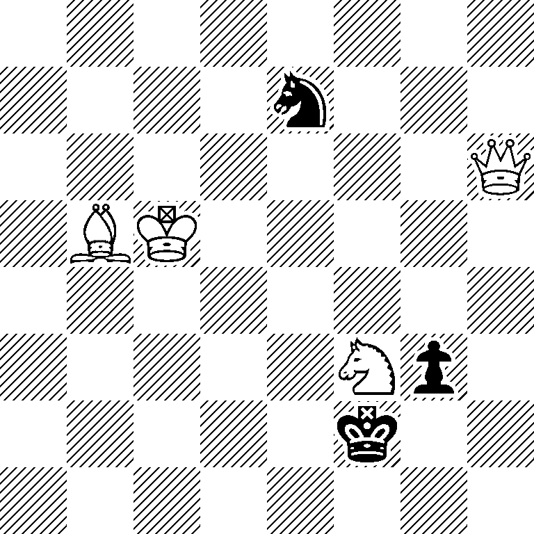 8/4n3/7Q/1BK5/8/5Np1/5k2/8