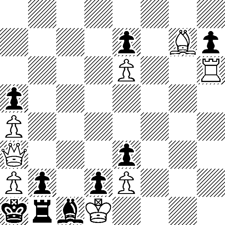 8/4p1Bp/4P2R/p7/P7/Q3p3/Pp1pP3/krbK4