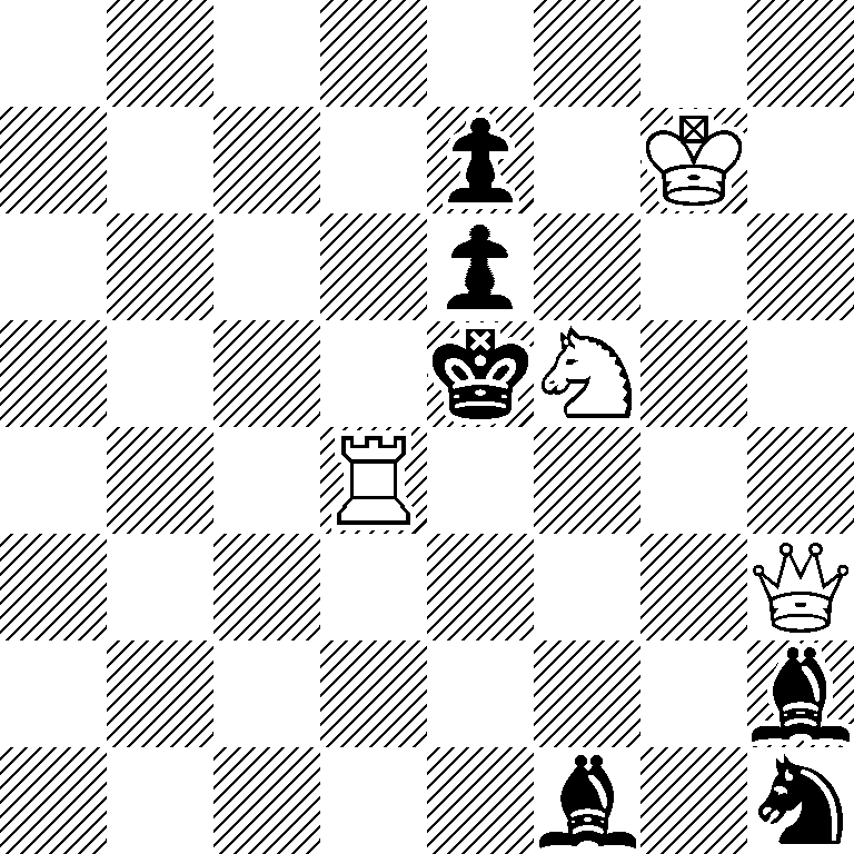 8/4p1K1/4p3/4kN2/3R4/7Q/7b/5b1n