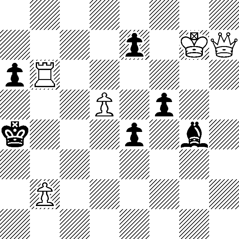 8/4p1KQ/pR6/3P1p2/k3p1b1/8/1P6/8