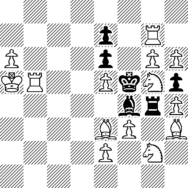 8/4p1R1/P3p1PP/KR2PkNp/5brP/4BP1B/4P1N1/8