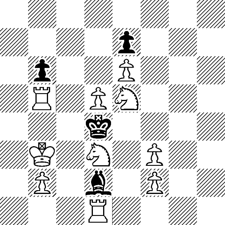8/4p3/1p2P3/1R1PN3/3k4/1K1N1P2/1P1b1P2/3R4
