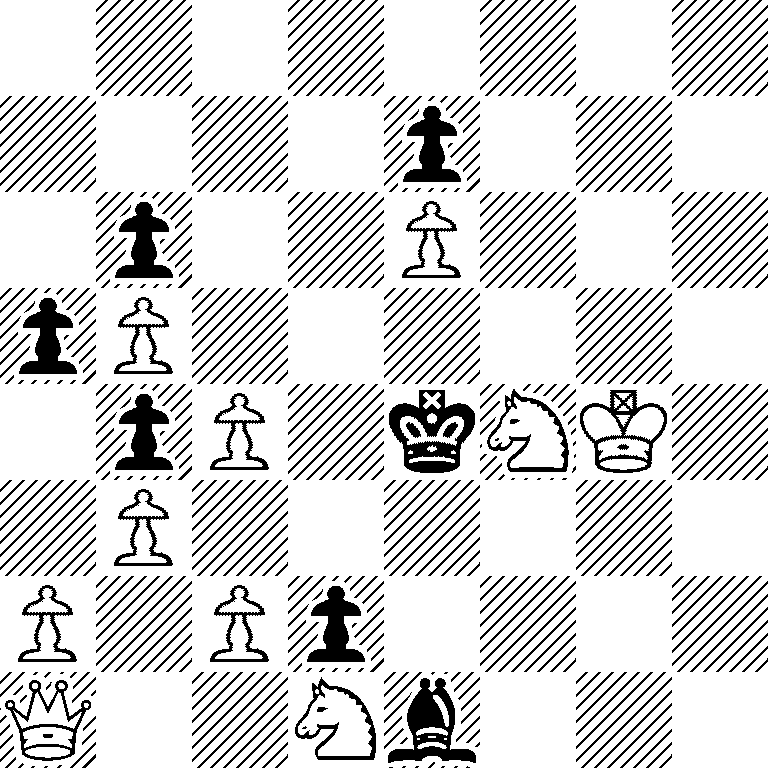 8/4p3/1p2P3/pP6/1pP1kNK1/1P6/P1Pp4/Q2Nb3