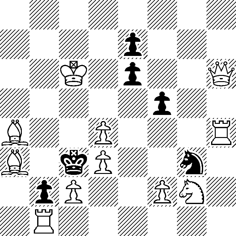 8/4p3/2K1p2Q/5p2/B2P3R/B1kP2n1/1pP2PN1/1R6