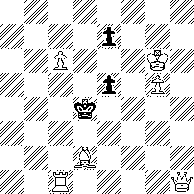 8/4p3/2P3K1/4p1P1/3k4/8/3B4/2R4Q