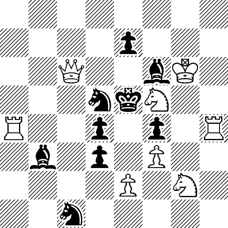 8/4p3/2Q2bK1/3nkN2/R2p1p1R/1b1p1P2/4P1N1/2n5