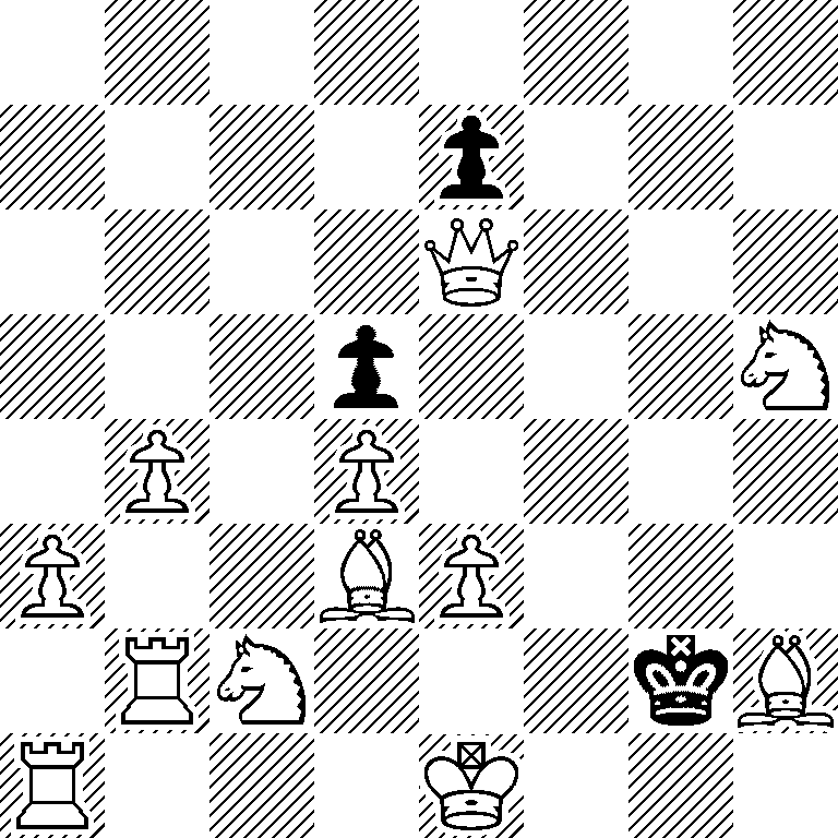 8/4p3/4Q3/3p3N/1P1P4/P2BP3/1RN3kB/R3K3