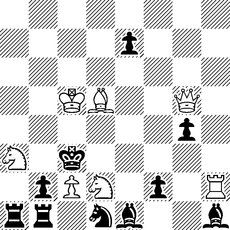 8/4p3/8/2KB2Q1/6p1/N1k5/1pPN1p1R/rr1nb2b