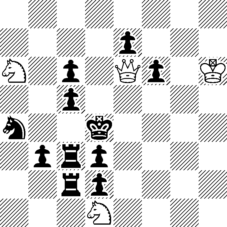 8/4p3/S1p1Qp1K/2p5/s2k4/1prp4/2rp4/3S4