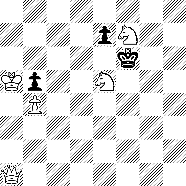 8/4pN2/5k2/Kp2N3/1P6/8/8/Q7