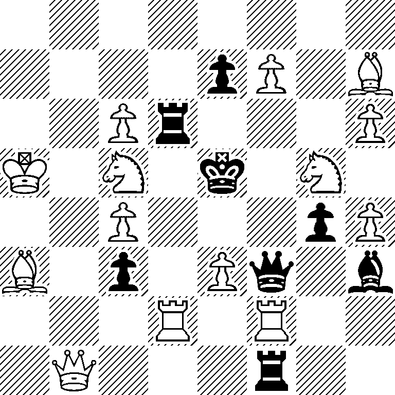 8/4pP1B/2Pr3P/K1N1k1N1/2P3pP/B1p1Pq1b/3R1R2/1Q3r2