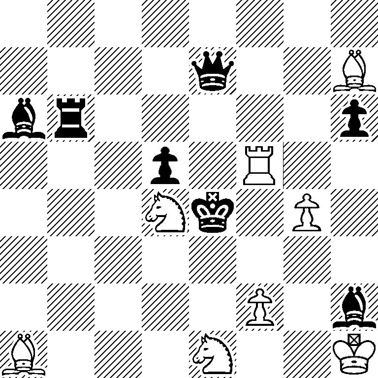 8/4q2B/br5p/3p1R2/3Nk1P1/8/5P1b/B3N2K