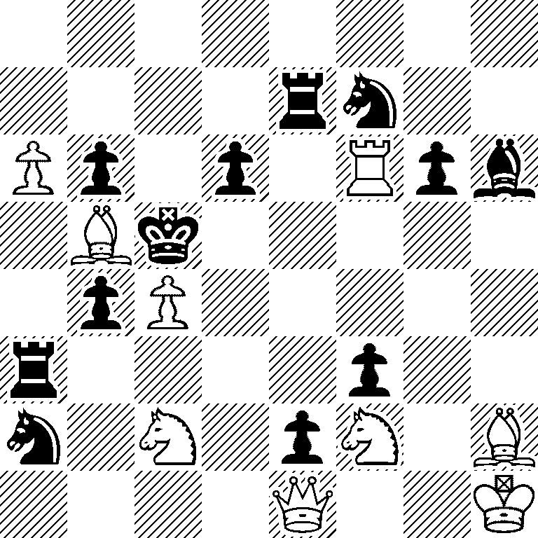 8/4rn2/Pp1p1Rpb/1Bk5/1pP5/r4p2/n1N1pN1B/4Q2K