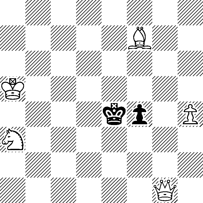 8/5B2/8/K7/4kp1P/N7/8/6Q1