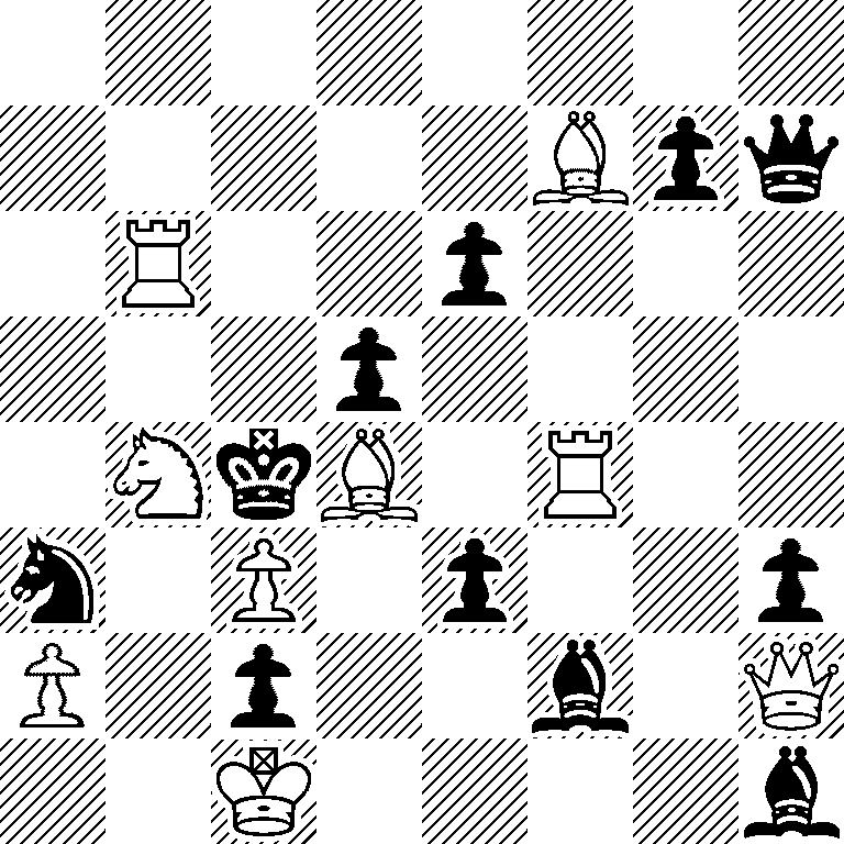 8/5Bpq/1R2p3/3p4/1NkB1R2/n1P1p2p/P1p2b1Q/2K4b