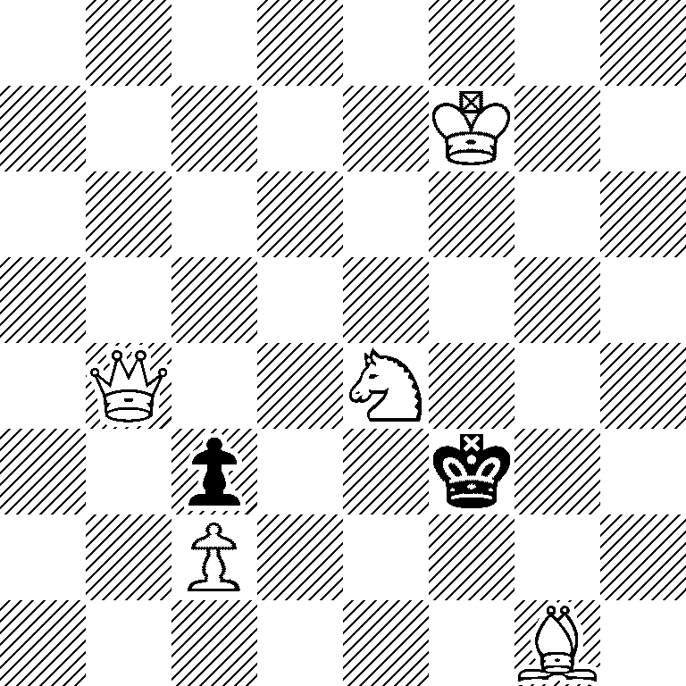8/5K2/8/8/1Q2N3/2p2k2/2P5/6B1