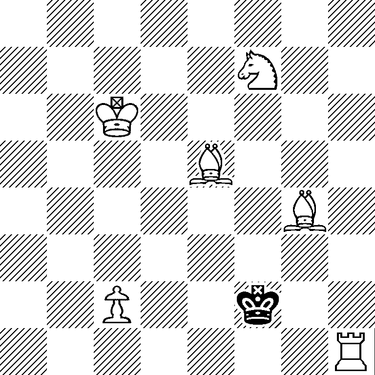 8/5N2/2K5/4B3/6B1/8/2P2k2/7R