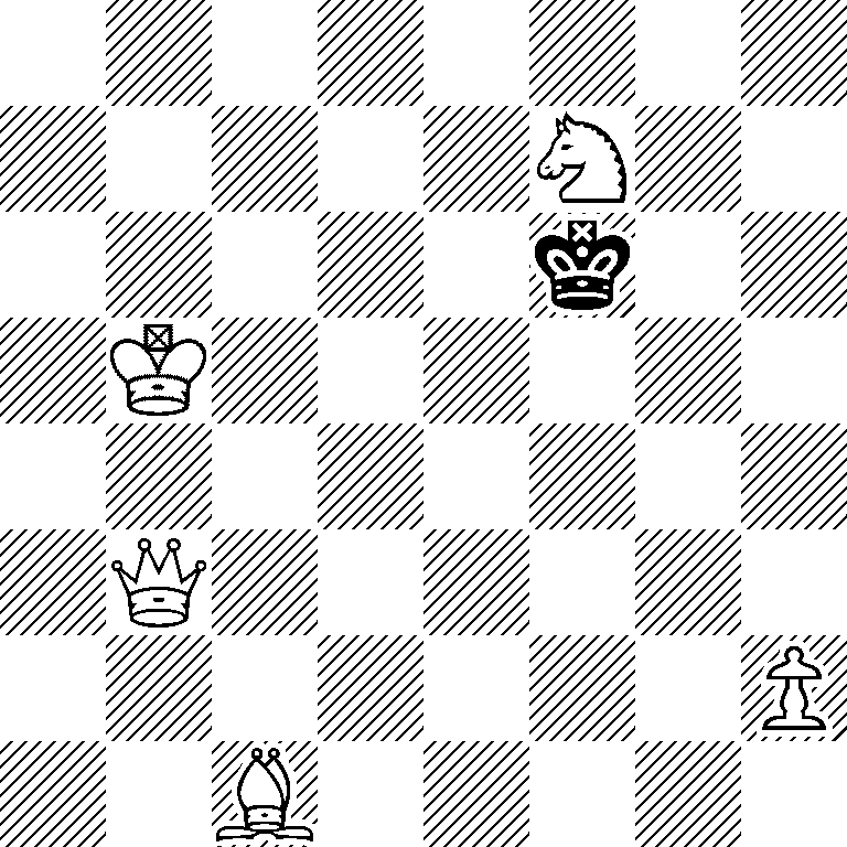 8/5N2/5k2/1K6/8/1Q6/7P/2B5