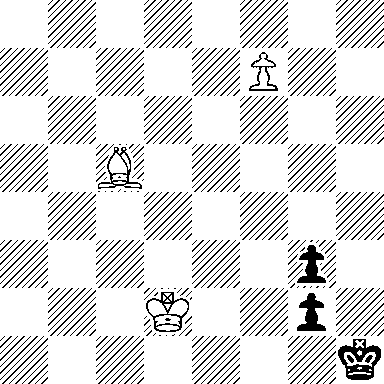 8/5P2/8/2B5/8/6p1/3K2p1/7k