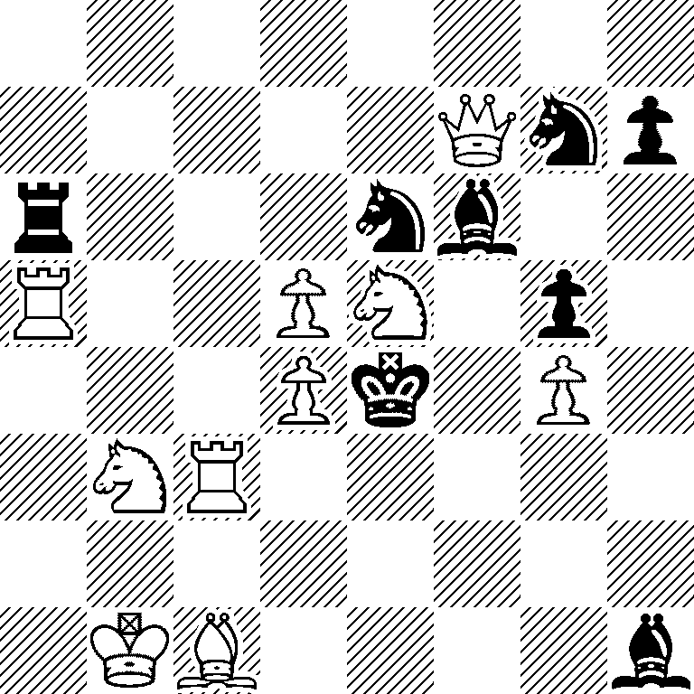 8/5Qnp/r3nb2/R2PN1p1/3Pk1P1/1NR5/8/1KB4b