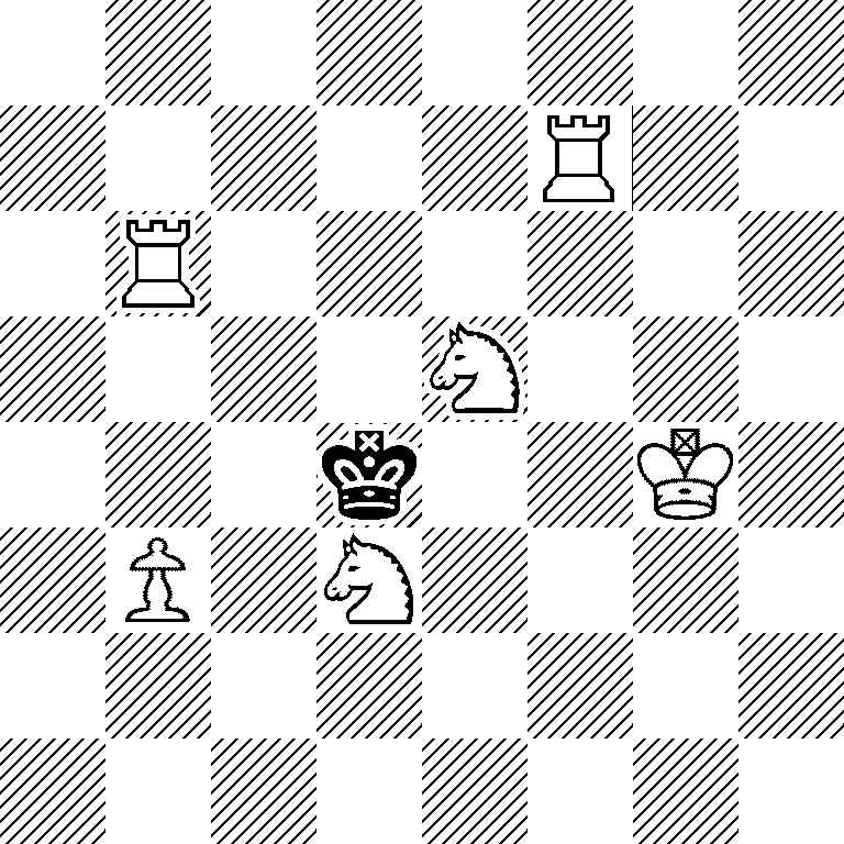 8/5R2/1R6/4N3/3k2K1/1P1N4/8/8