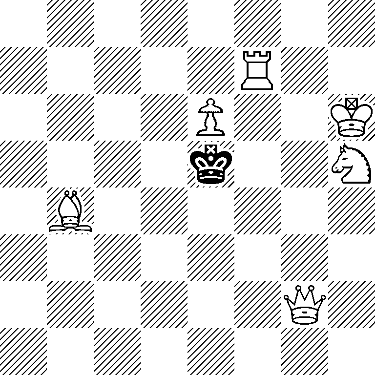 8/5R2/4P2K/4k2N/1B6/8/6Q1/8