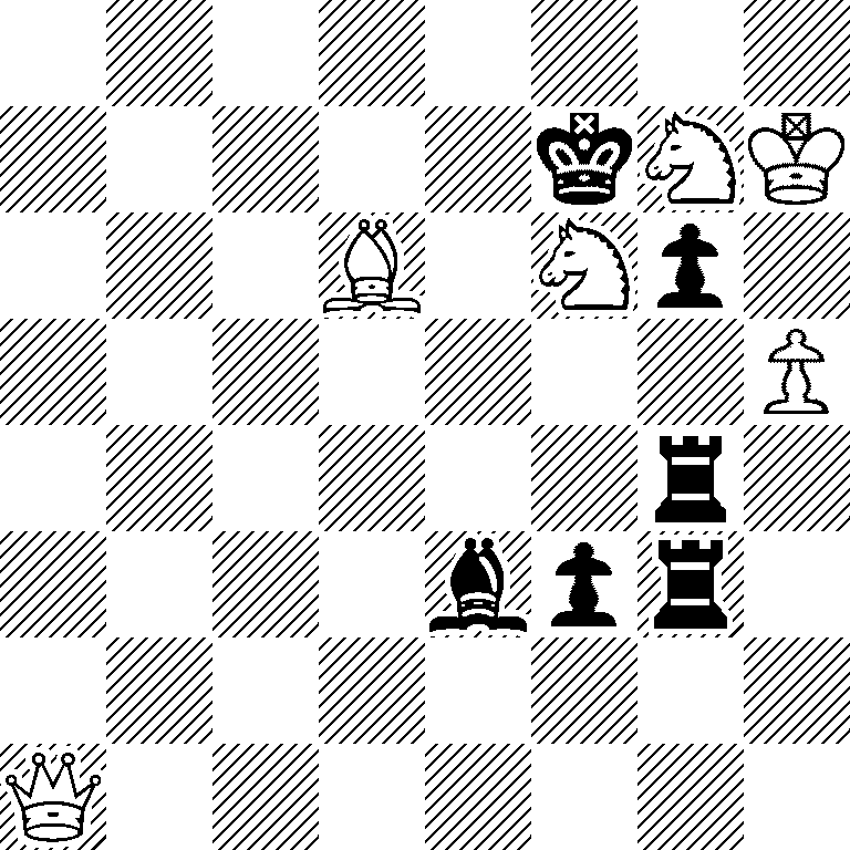 8/5kNK/3B1Np1/7P/6r1/4bpr1/8/Q7