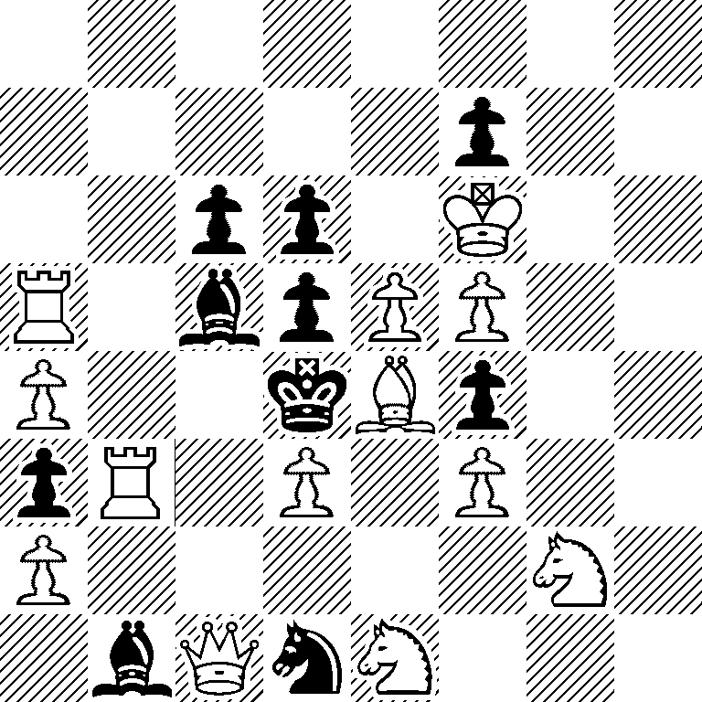 8/5p2/2pp1K2/R1bpPP2/P2kBp2/pR1P1P2/P5N1/1bQnN3