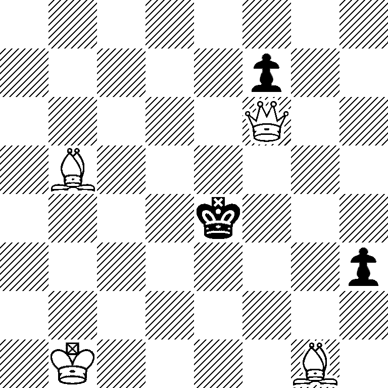 8/5p2/5Q2/1B6/4k3/7p/8/1K4B1