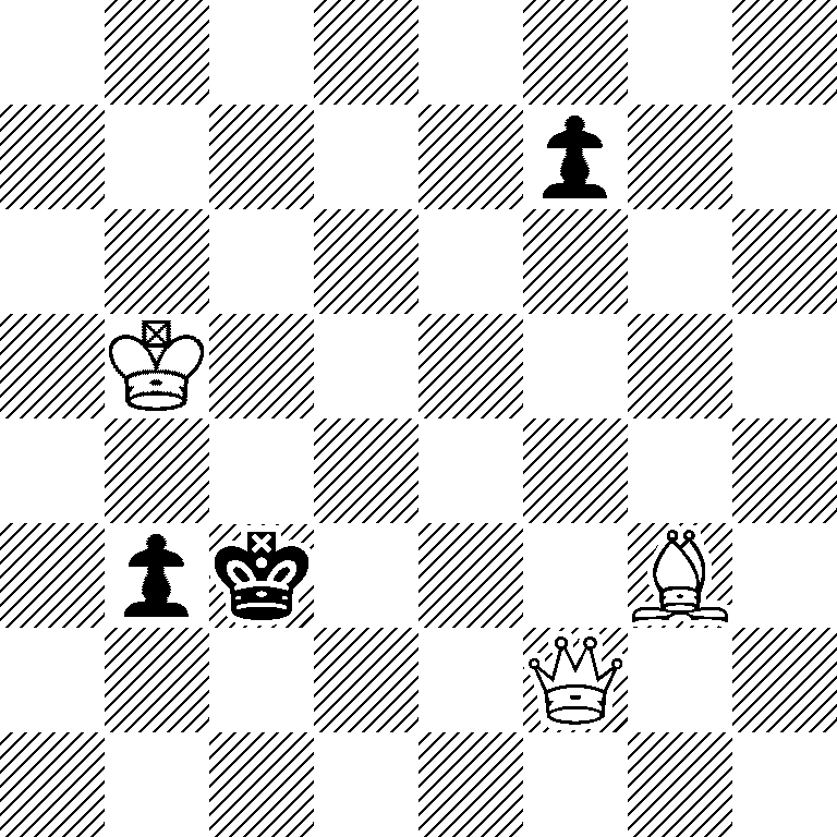 8/5p2/8/1K6/8/1pk3B1/5Q2/8