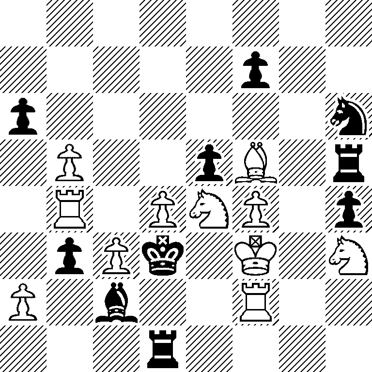 8/5p2/p6n/1P2pB1r/1R1PNP1p/1pPk1K1N/P1b2R2/3r4