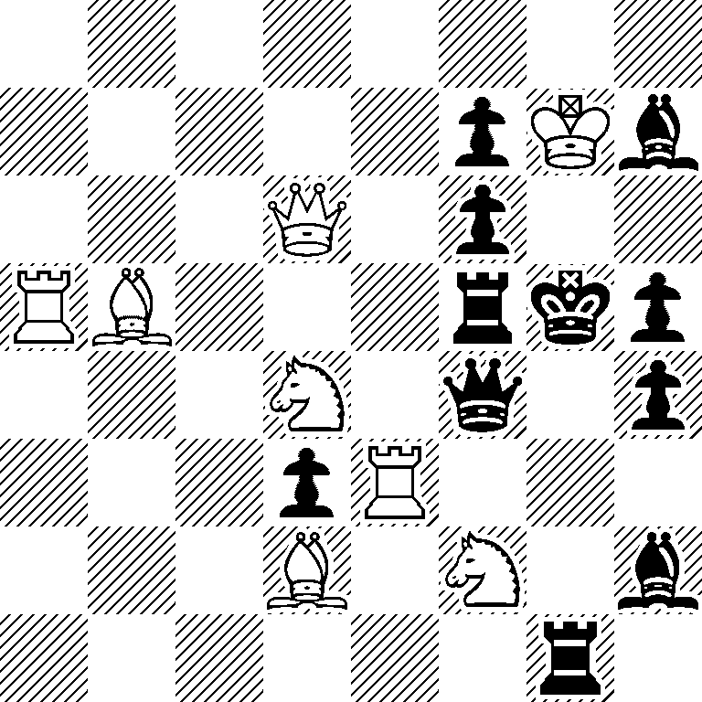 8/5pKb/3Q1p2/RB3rkp/3N1q1p/3pR3/3B1N1b/6r1