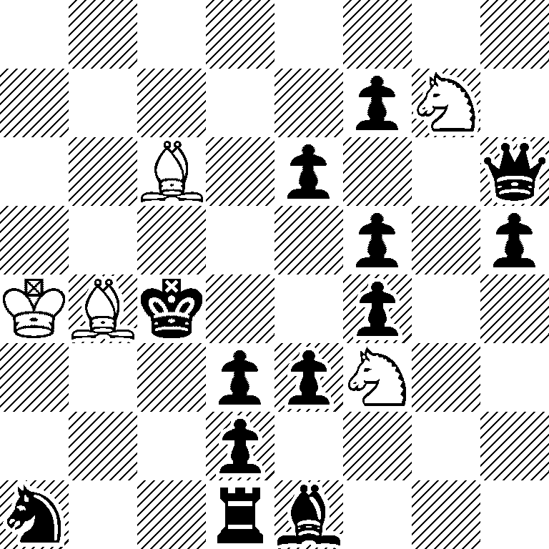 8/5pN1/2B1p2q/5p1p/KBk2p2/3ppN2/3p4/n2rb3