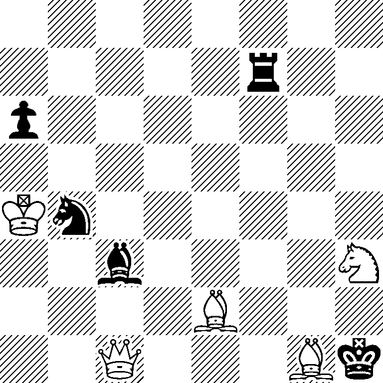 8/5r2/p7/8/Kn6/2b4N/4B3/2Q3Bk
