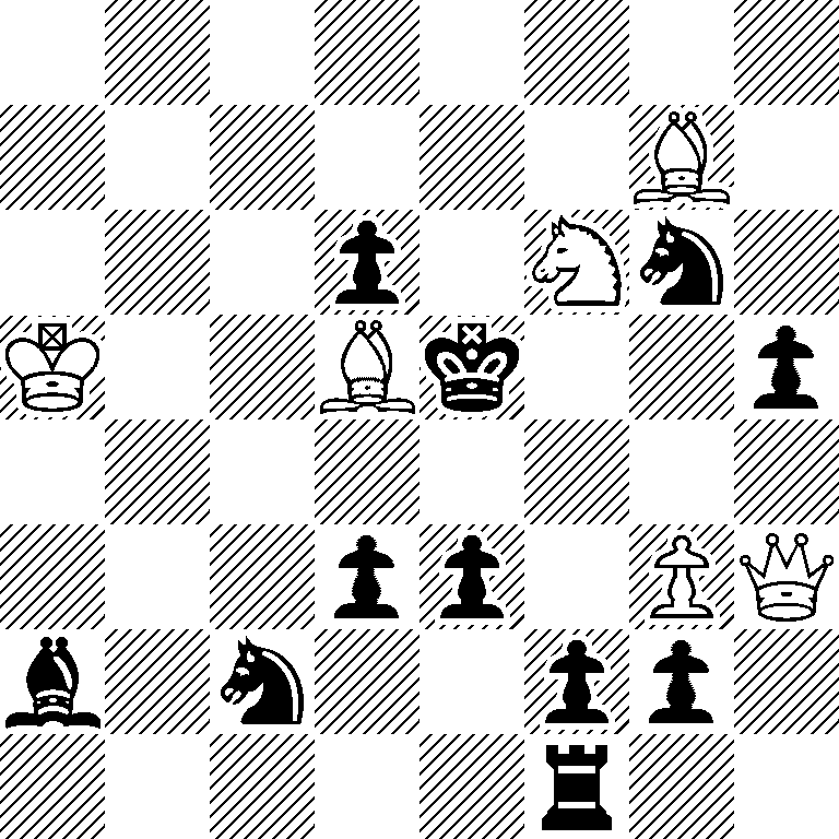 8/6B1/3p1Nn1/K2Bk2p/8/3pp1PQ/b1n2pp1/5r2