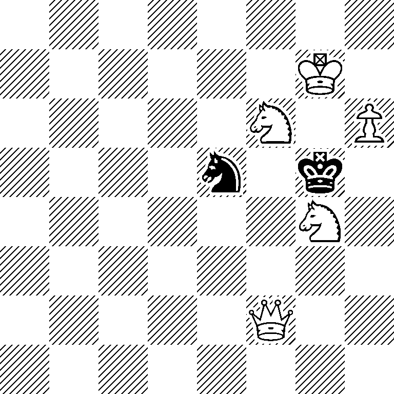 8/6K1/5N1P/4n1k1/6N1/8/5Q2/8