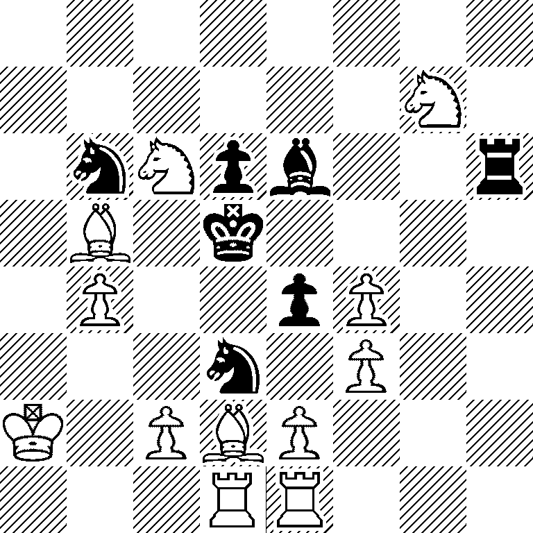 8/6N1/1nNpb2r/1B1k4/1P2pP2/3n1P2/K1PBP3/3RR3