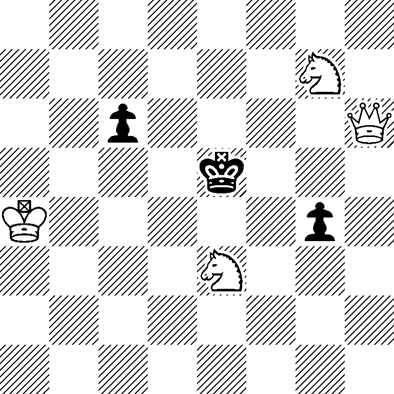 8/6N1/2p4Q/4k3/K5p1/4N3/8/8
