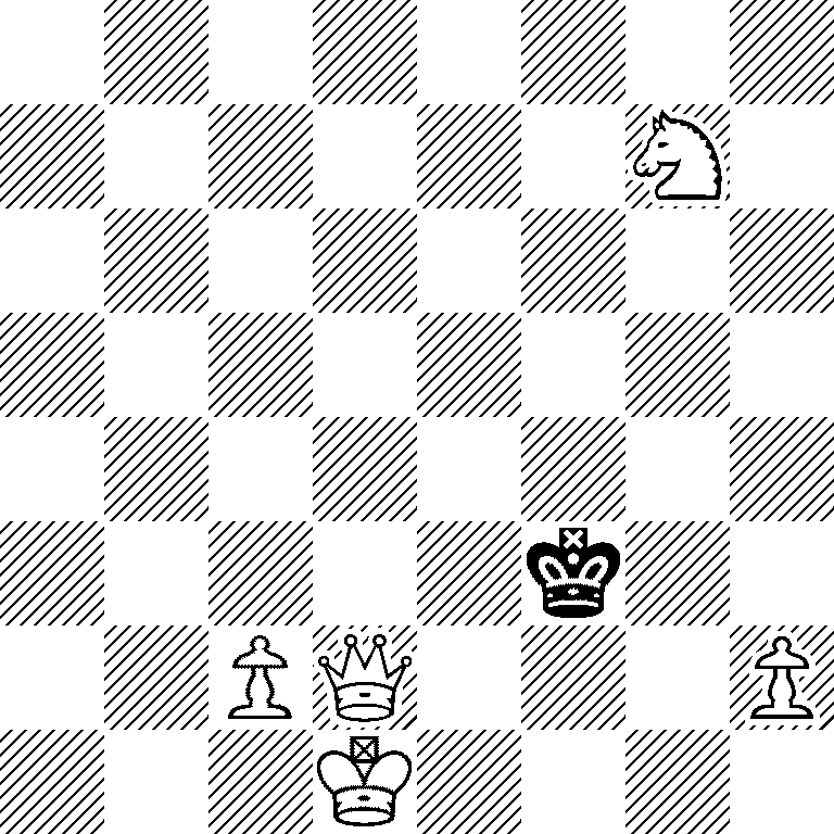 8/6N1/8/8/8/5k2/2PQ3P/3K4